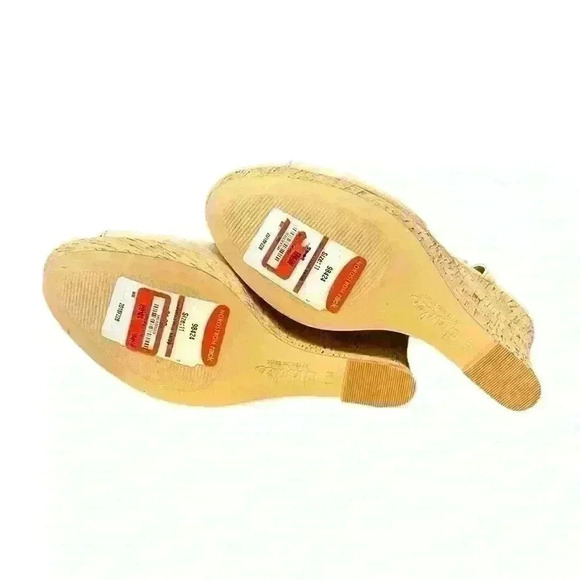 Charles David Lambert tan cork wedge sandals size 11 NEW - Picture 5 of 5